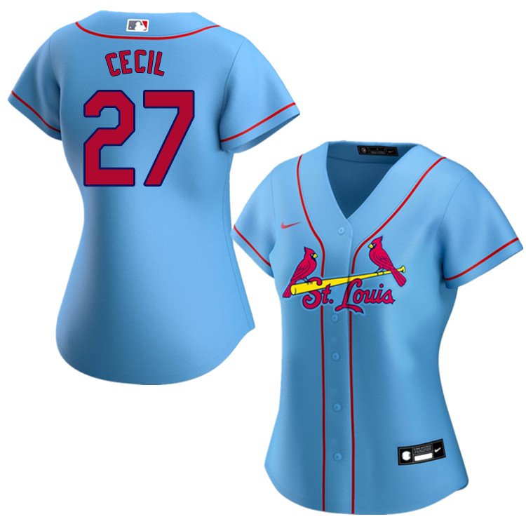 Nike Women #27 Brett Cecil St.Louis Cardinals Baseball Jerseys Sale-Blue